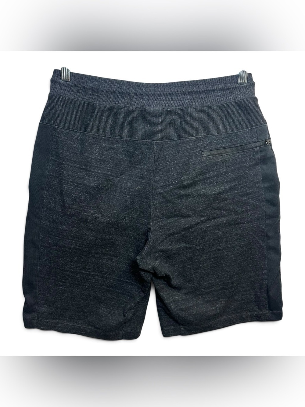 Nike Advance 15 Knit Shorts Men’s Medium Black Heather Drawstring Zip Pocket - Picture 3 of 10